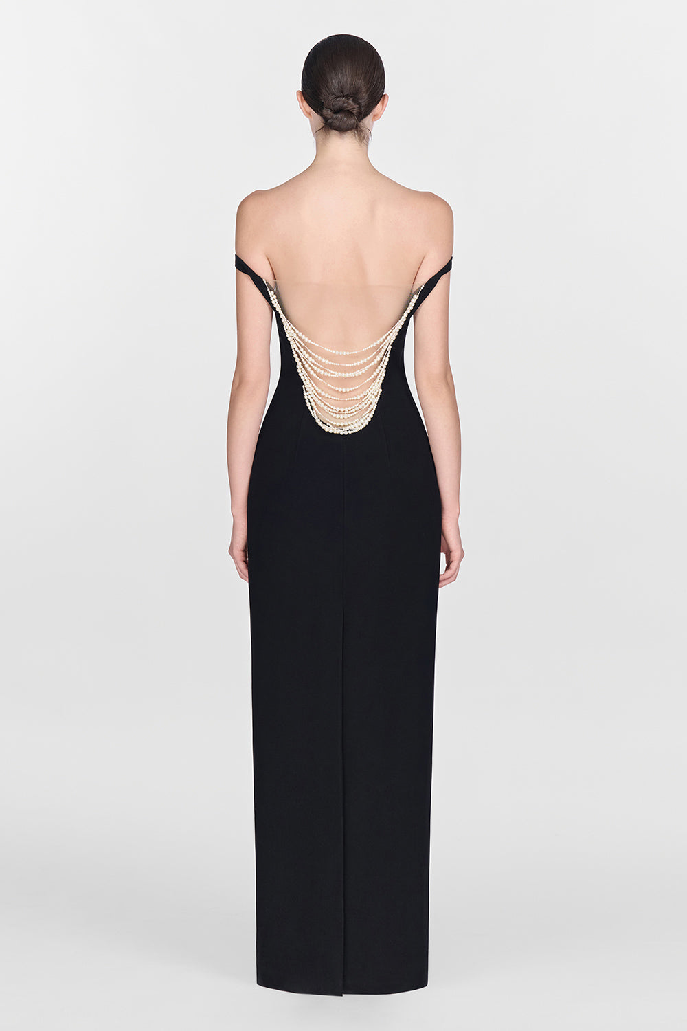 Women's Sheath Open Shoulder Polyester Maxi Dress XS/S/M/L/XL Black MEAN BLVD Women's Sheath Open Shoulder Polyester Maxi Dress XS/S/M/L/XL Black MEAN BLVD