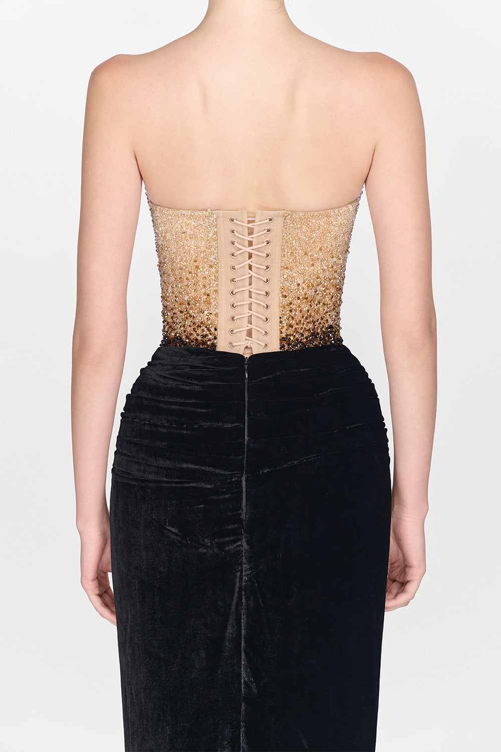 Black Champagne Crystalized Dress