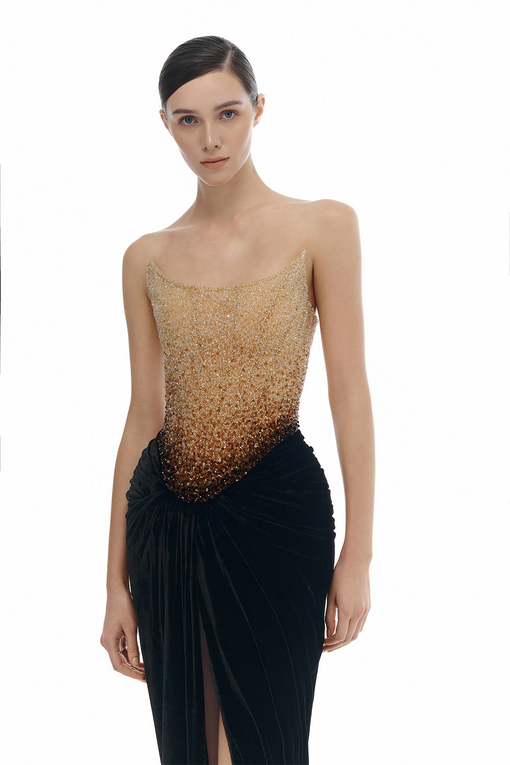 Women's Sarong Scoop Neck Polyester Floor Length Dress XS/S/M/L/XL Black Gold Mean Blvd Black Gold / L Women's Sarong Scoop Neck Polyester Floor Length Dress XS/S/M/L/XL Black Gold Mean Blvd Black Gold / L