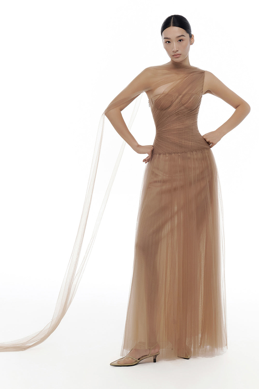 Draped Maxi Dress