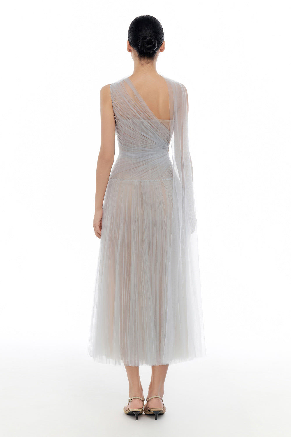 Draped Midi Dress