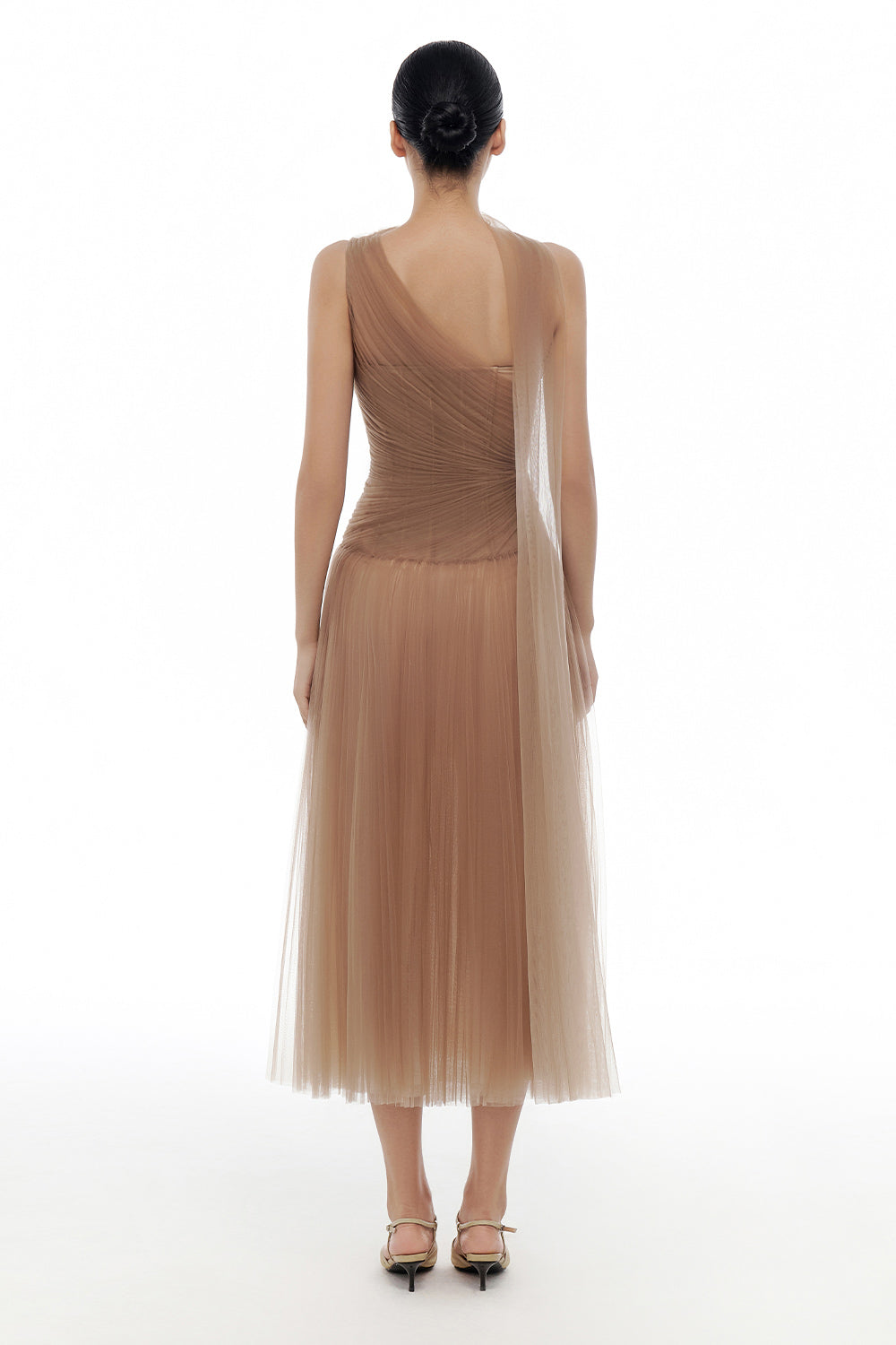 Draped Midi Dress