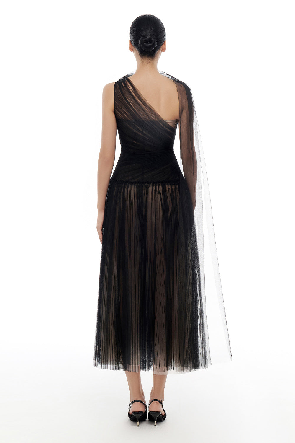 Draped Midi Dress