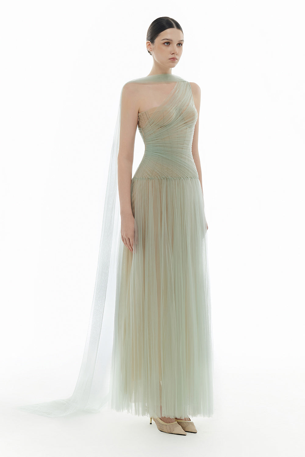 Draped Maxi Dress