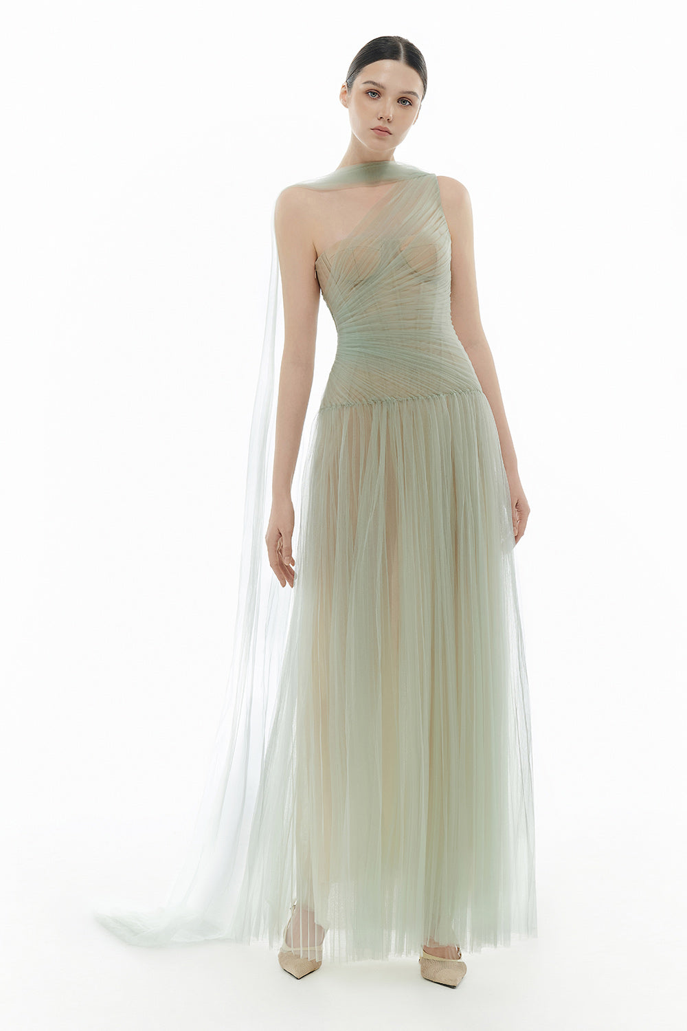 Draped Maxi Dress