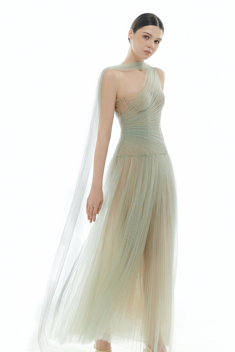 Draped Maxi Dress