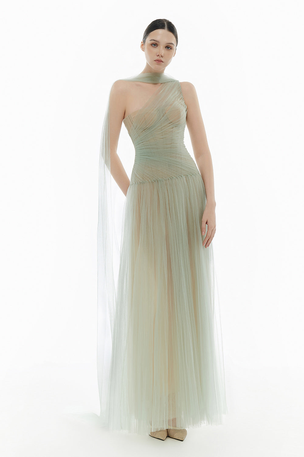 Draped Maxi Dress