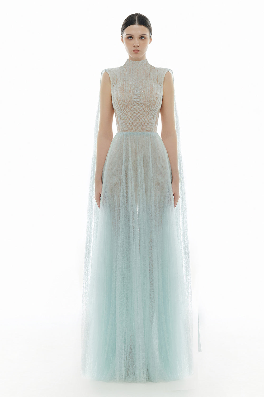 Smocked Lace Maxi Dress