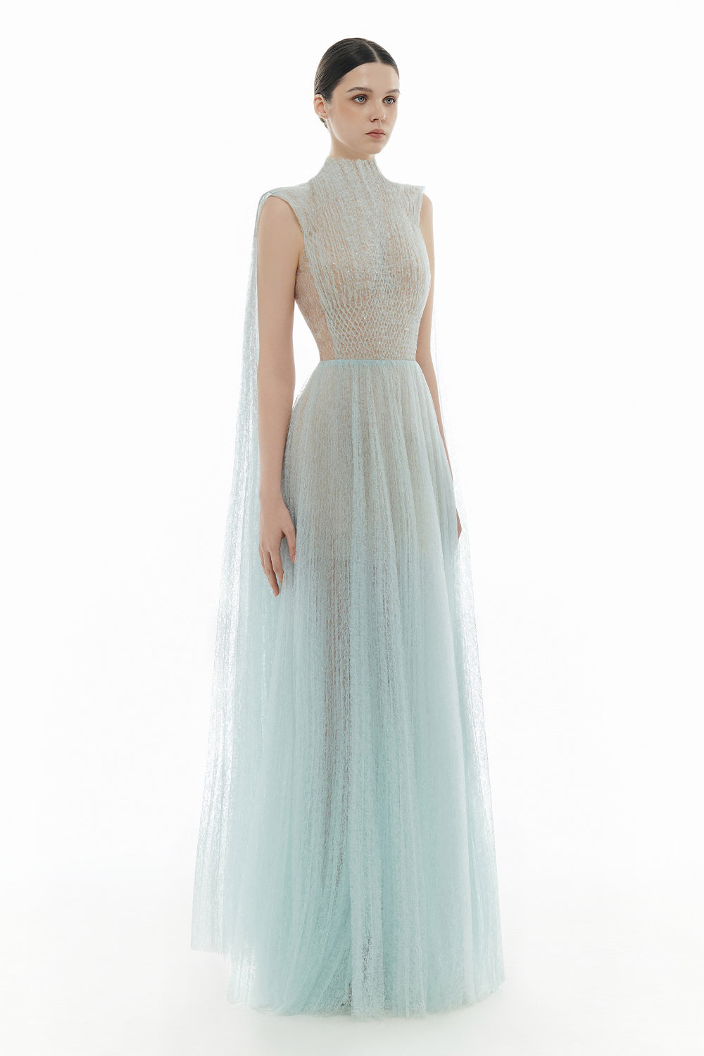 Smocked Lace Maxi Dress