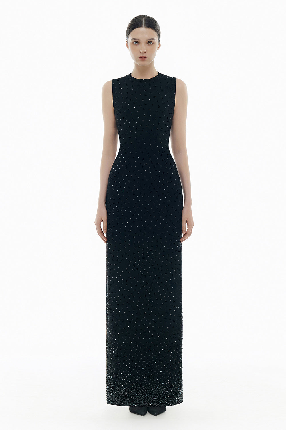 Crystal Beaded Maxi Dress