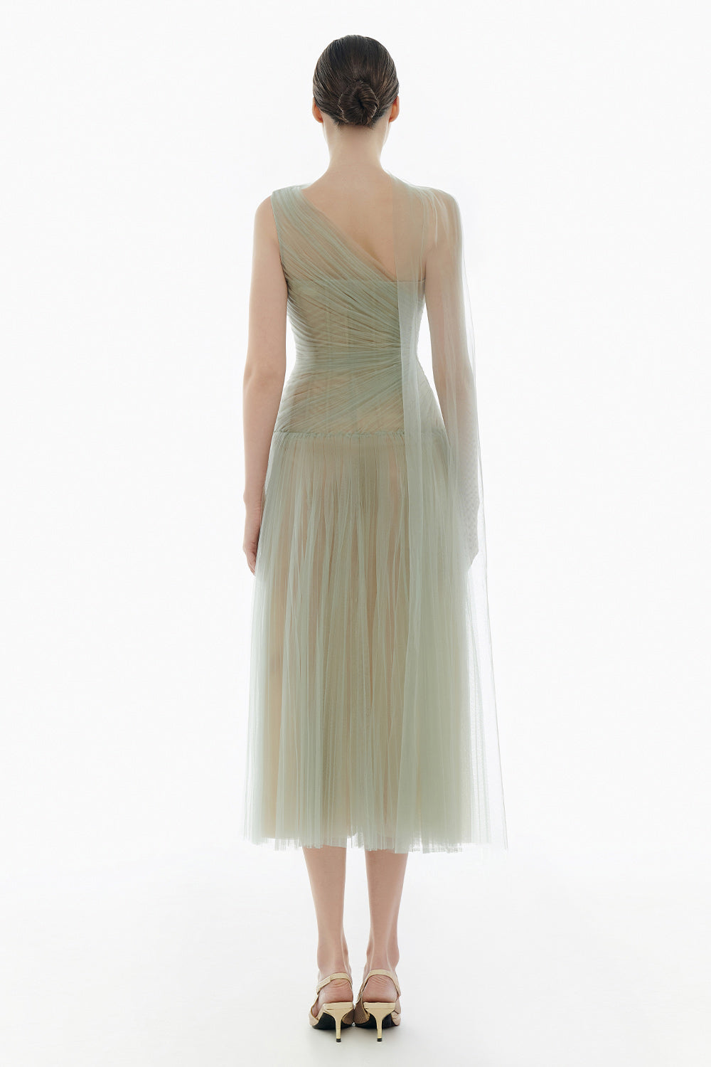 Draped Midi Dress
