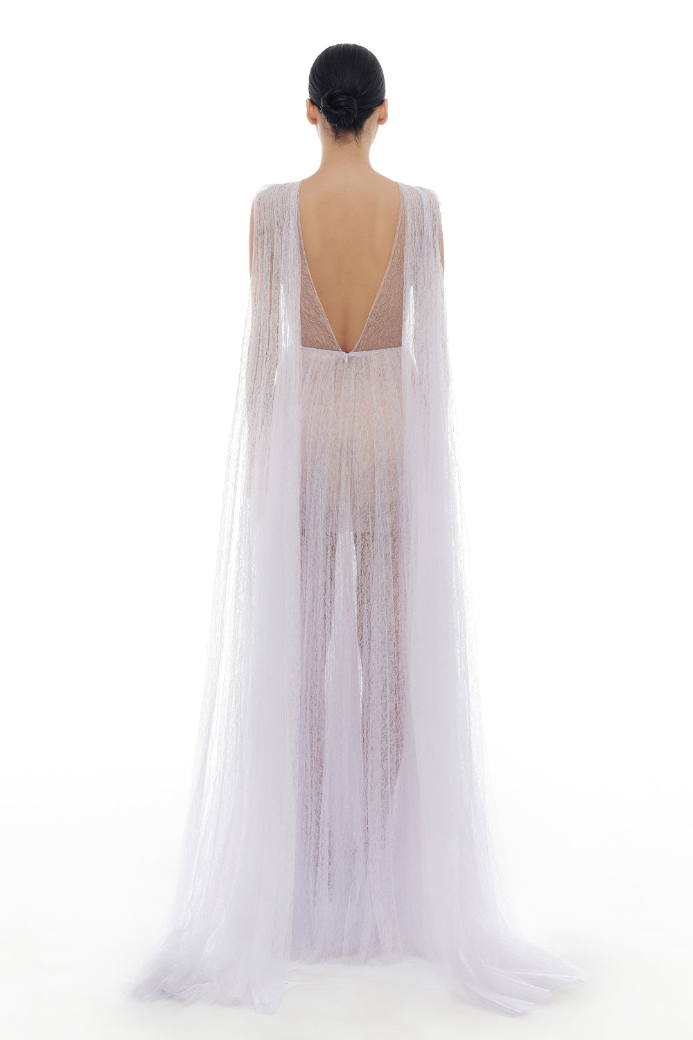 Smocked Lace Maxi Dress