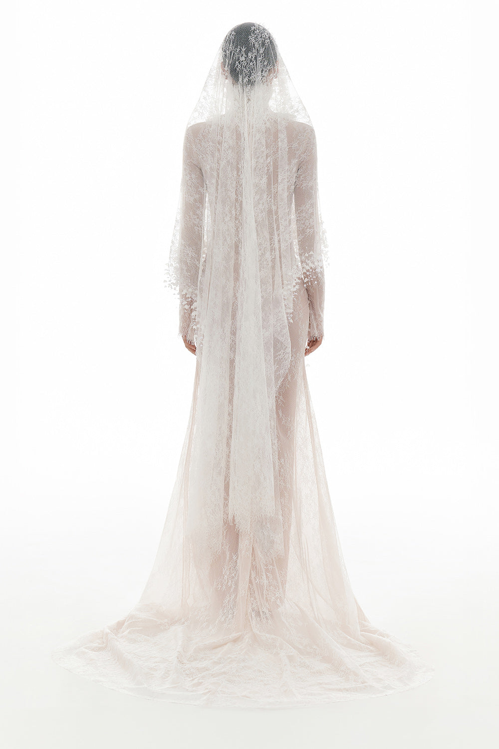 White Floral Lace Maxi Dress