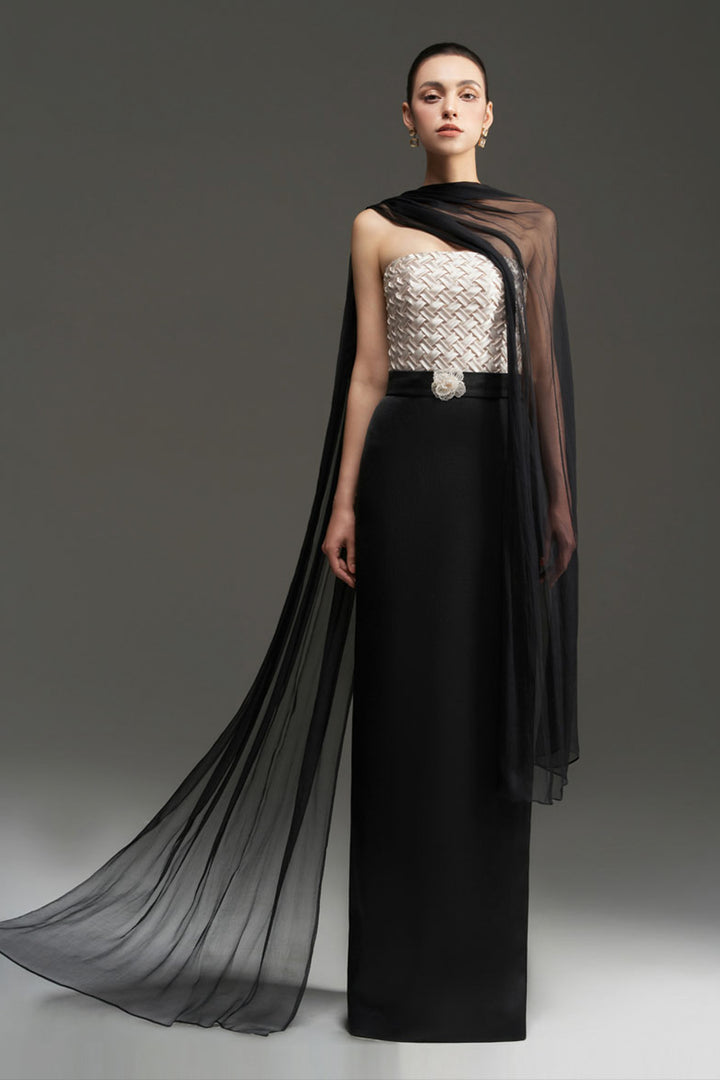 Morgan Straight Across Neck Crochet Maxi Dress - MEAN BLVD