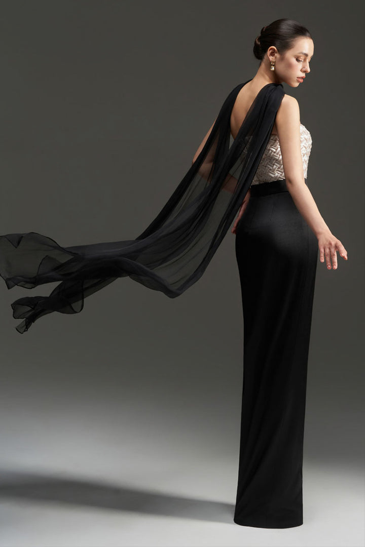 Morgan Straight Across Neck Crochet Maxi Dress - MEAN BLVD