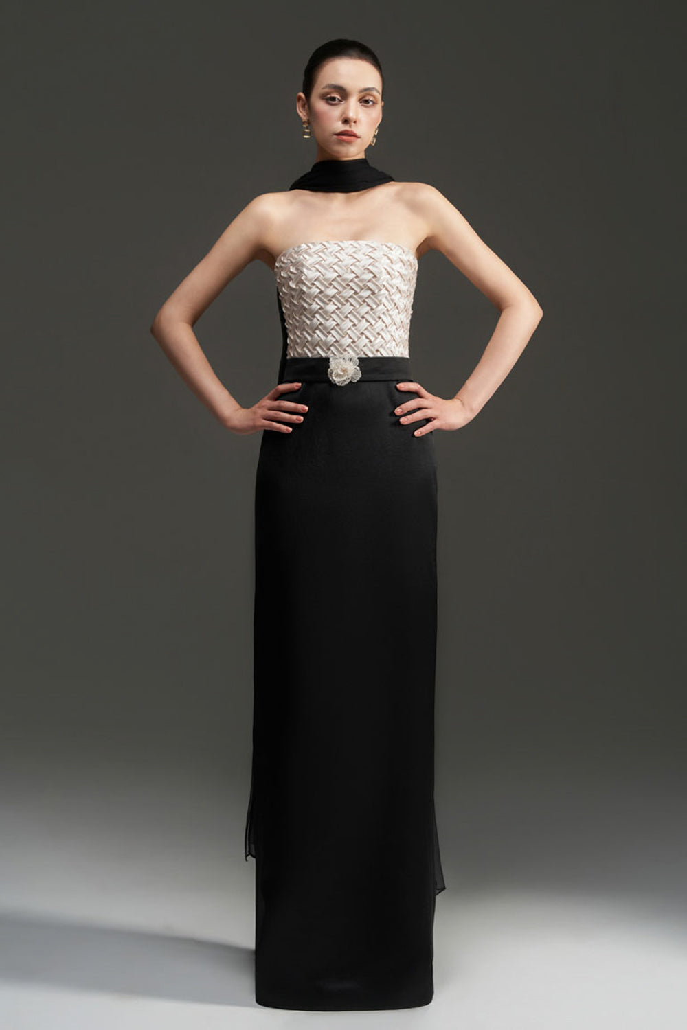 Morgan Straight Across Neck Crochet Maxi Dress - MEAN BLVD