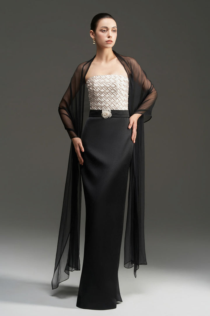 Morgan Straight Across Neck Crochet Maxi Dress - MEAN BLVD