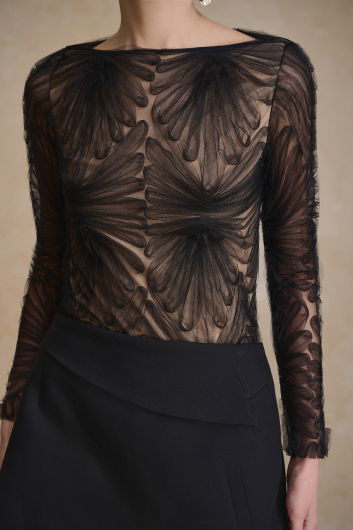 Moss Boat Neck Gathering Top - MEAN BLVD