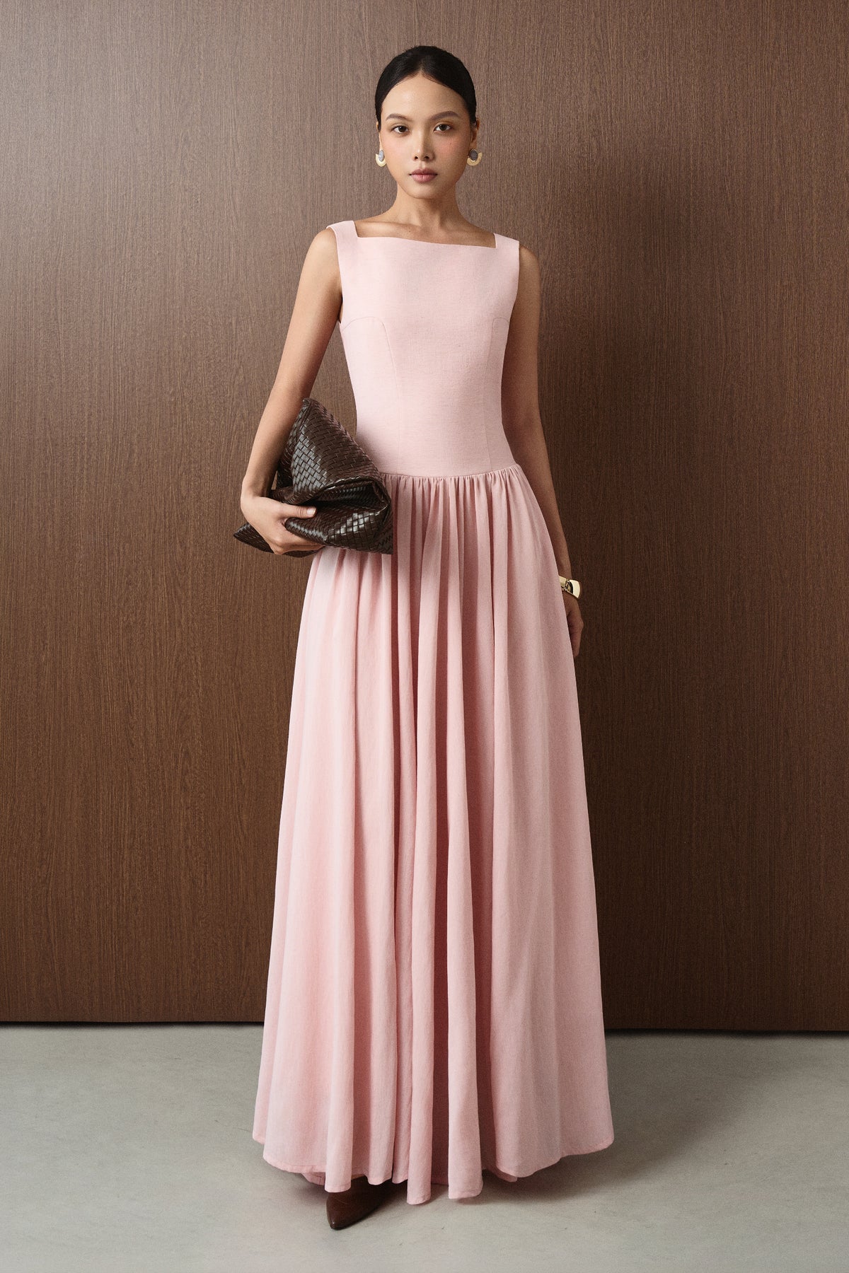 Motion Pleated Maxi Dress - MEAN BLVD