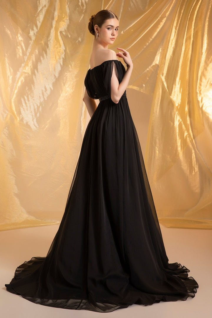 Muse Illusion Gathering Maxi Dress - MEAN BLVD