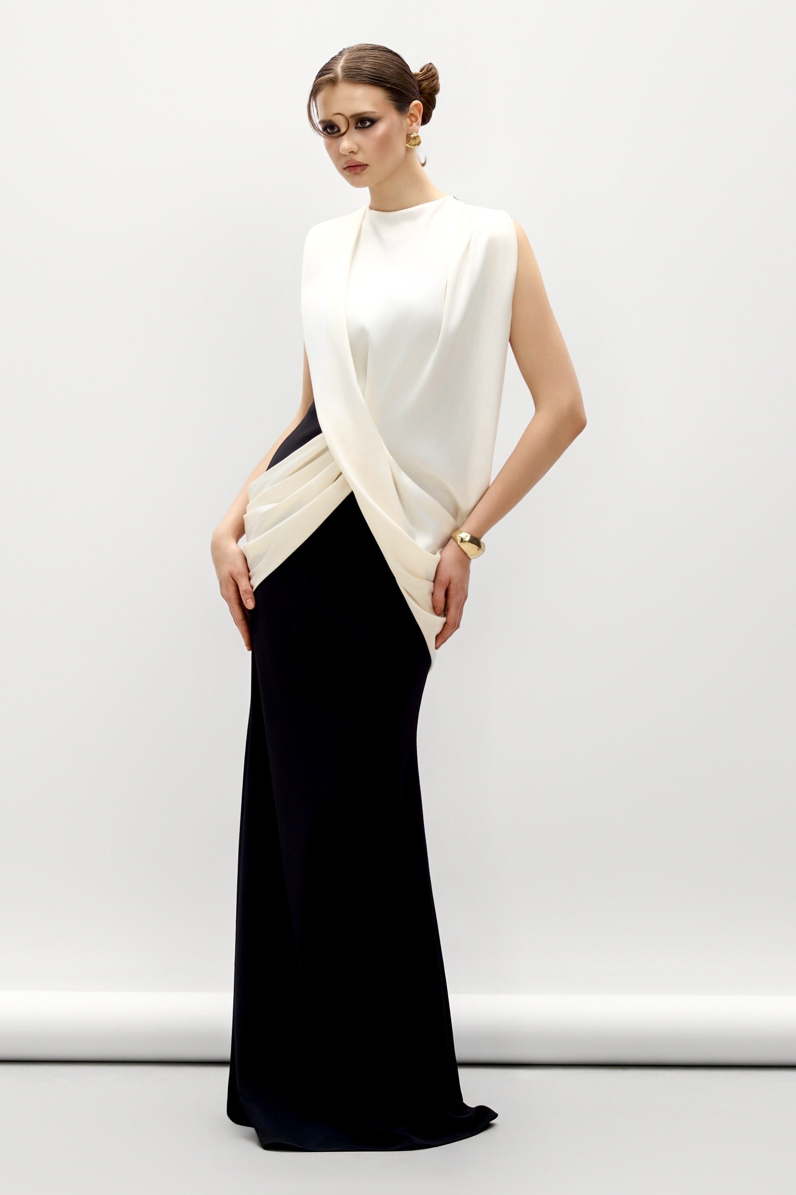 Myr Asymmetric Maxi Dress - MEAN BLVD