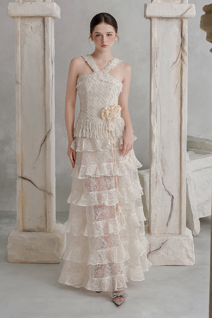 Myra A-line Ruffle Skirt - MEAN BLVD