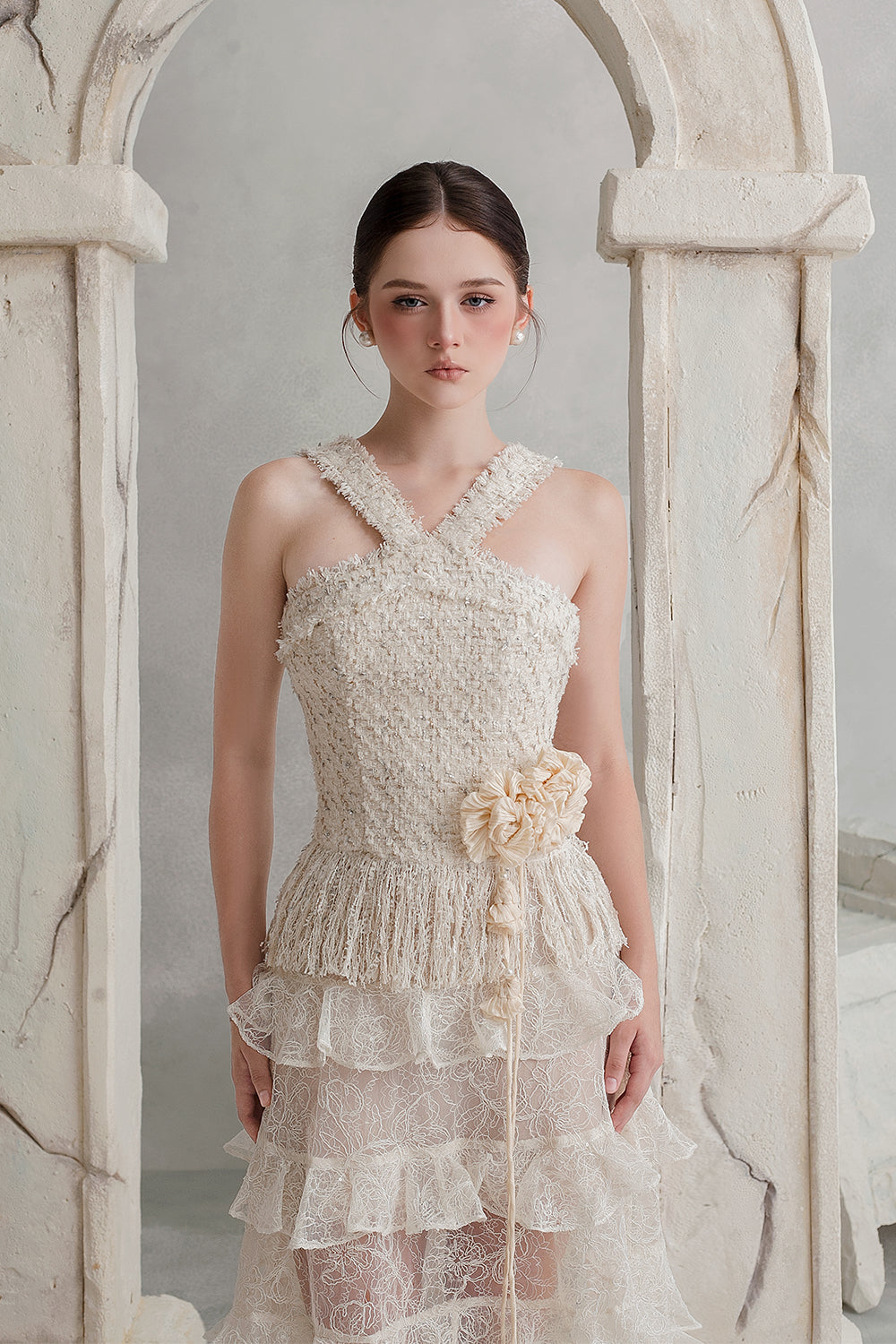 Myra A-line Ruffle Skirt - MEAN BLVD