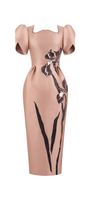Myrica Tulip Sleeve Midi Dress - MEAN BLVD