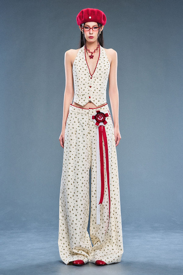 Mystery Halter Neck Cotton Top - MEAN BLVD