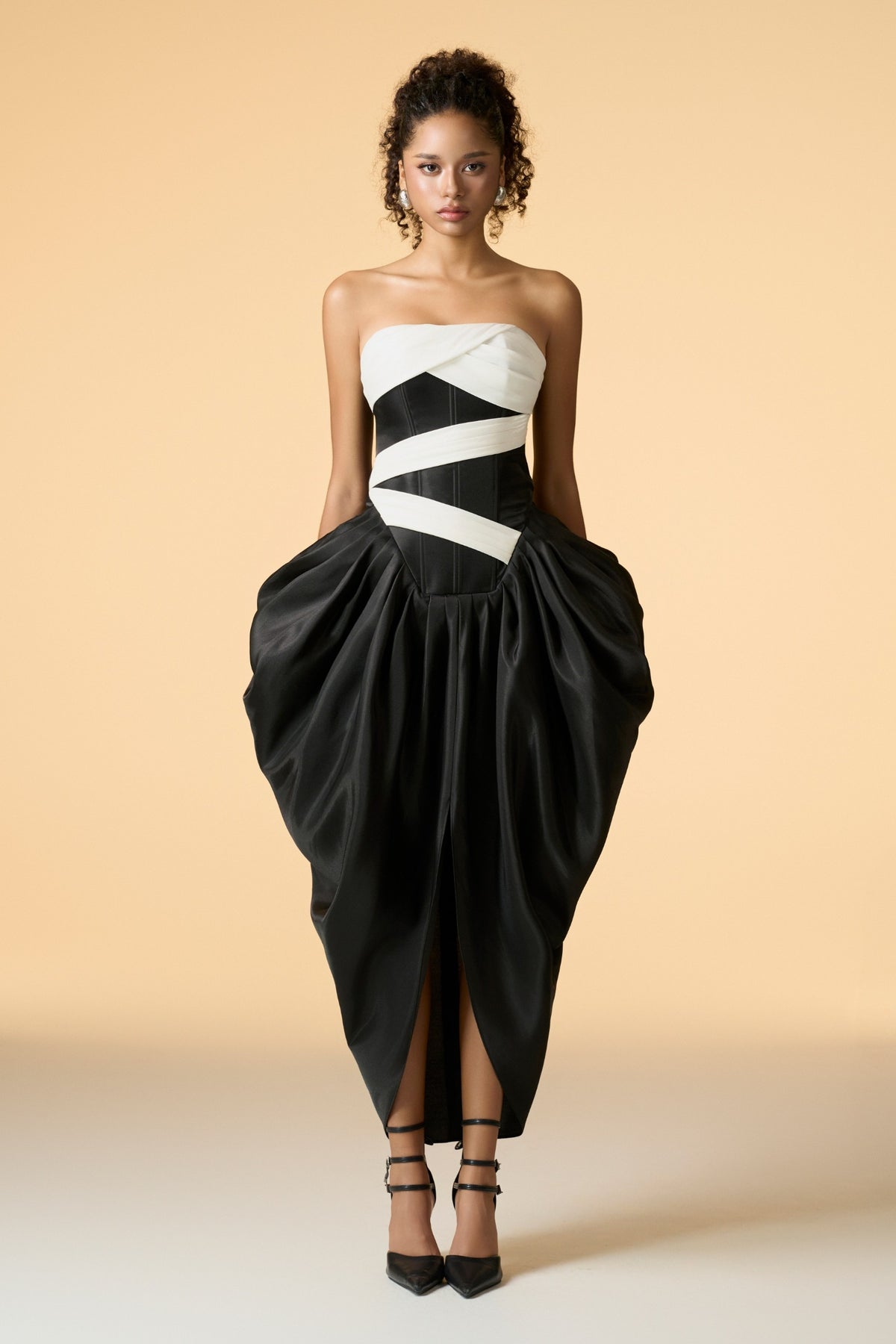 Mystique Pegged Midi Dress - MEAN BLVD
