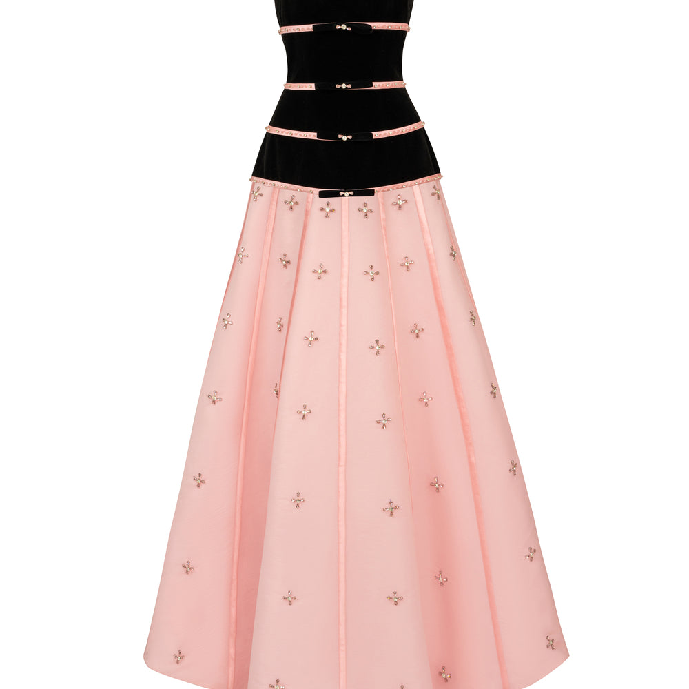 Valencia Sweetheart Bead Maxi Dress