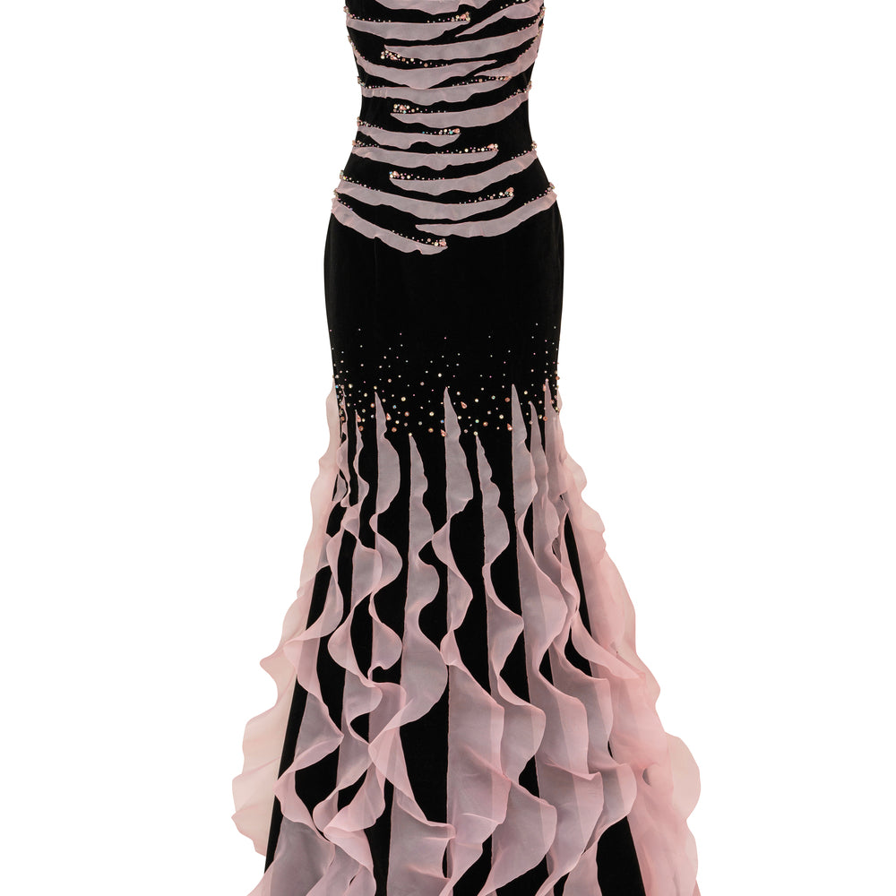 Isadora Mermaid Ruffle Maxi Dress