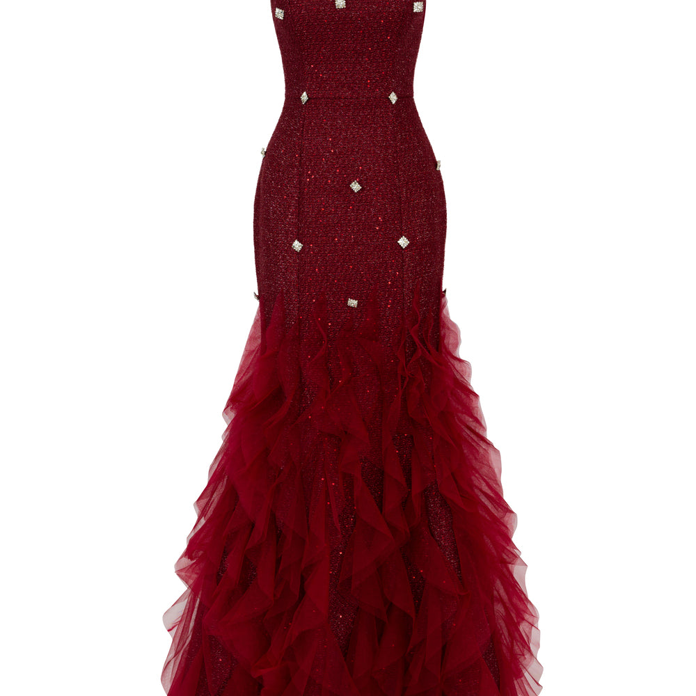 Potter Mermaid Bead Maxi Dress