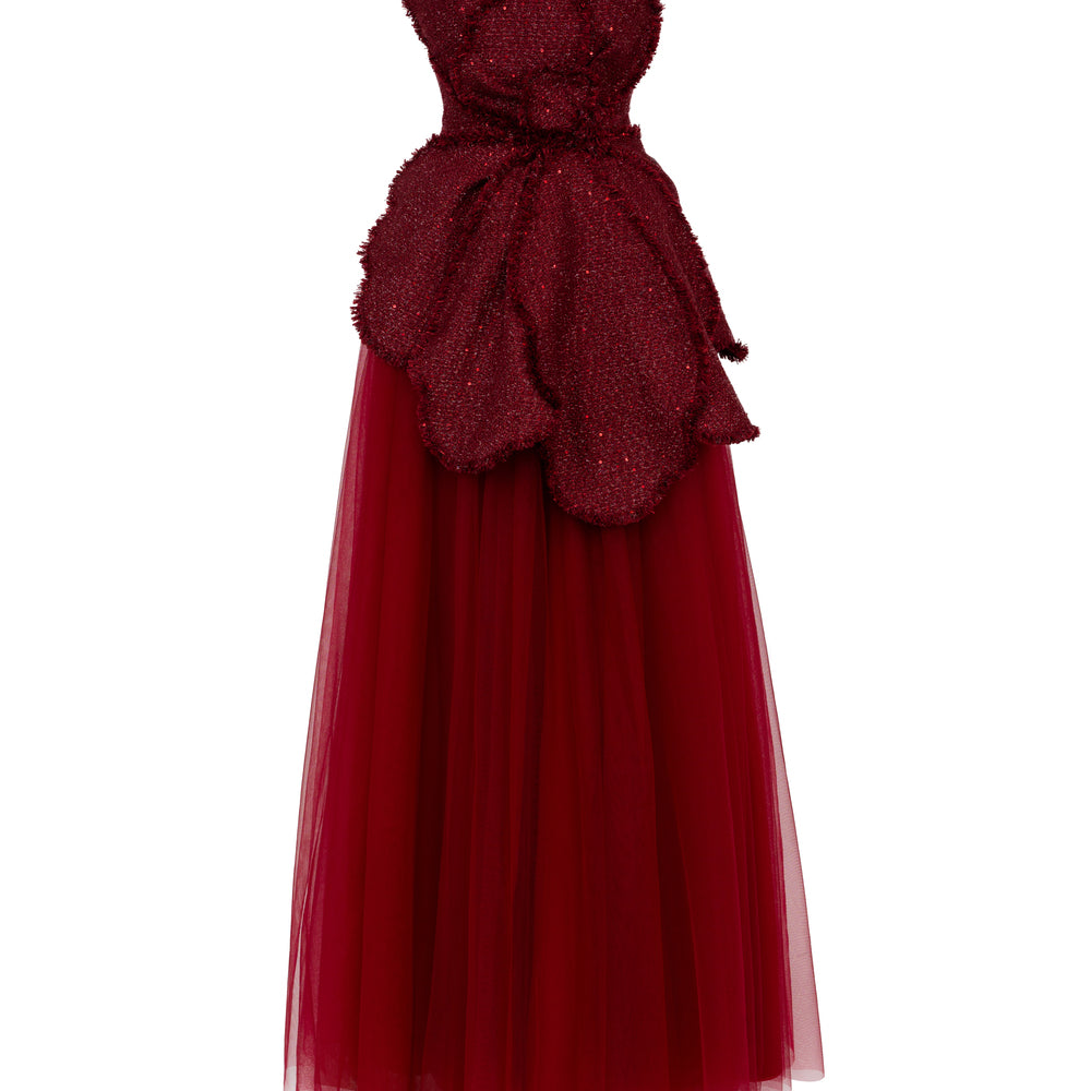 Vivienne Sweetheart Applique Maxi Dress