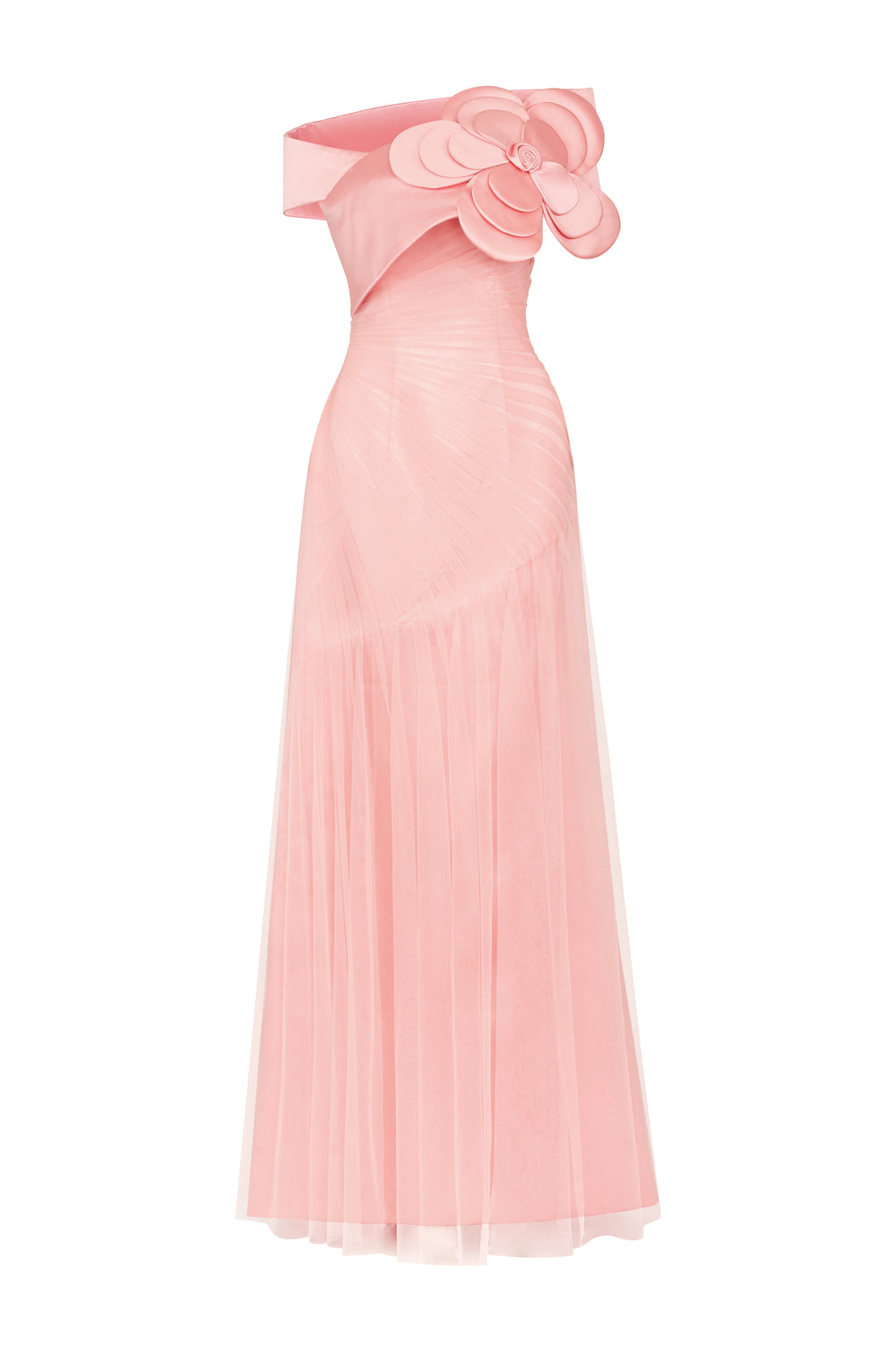 Mireille Off-Shoulder Applique Maxi Dress