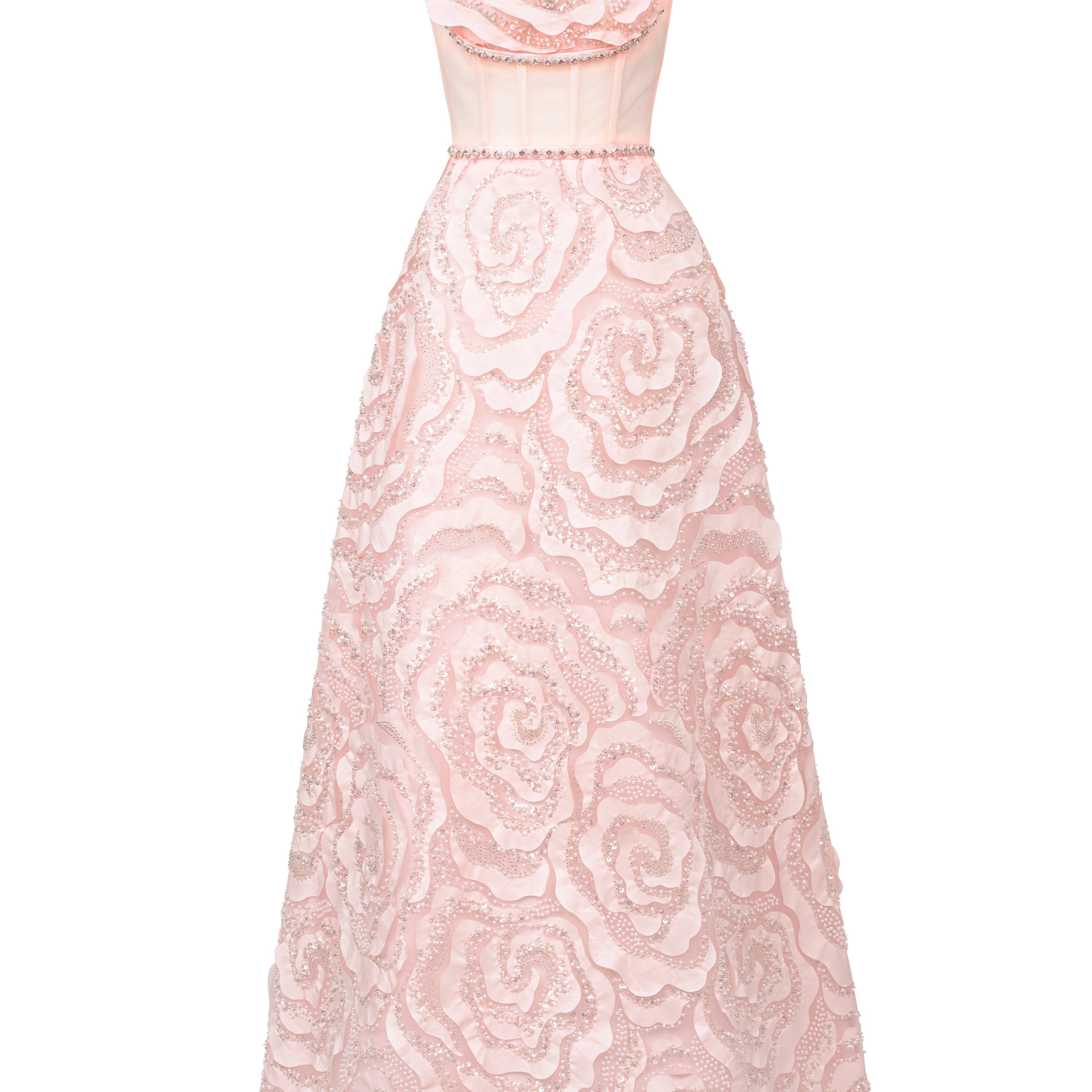 Miracle A-line Bead Polyester Maxi Dress