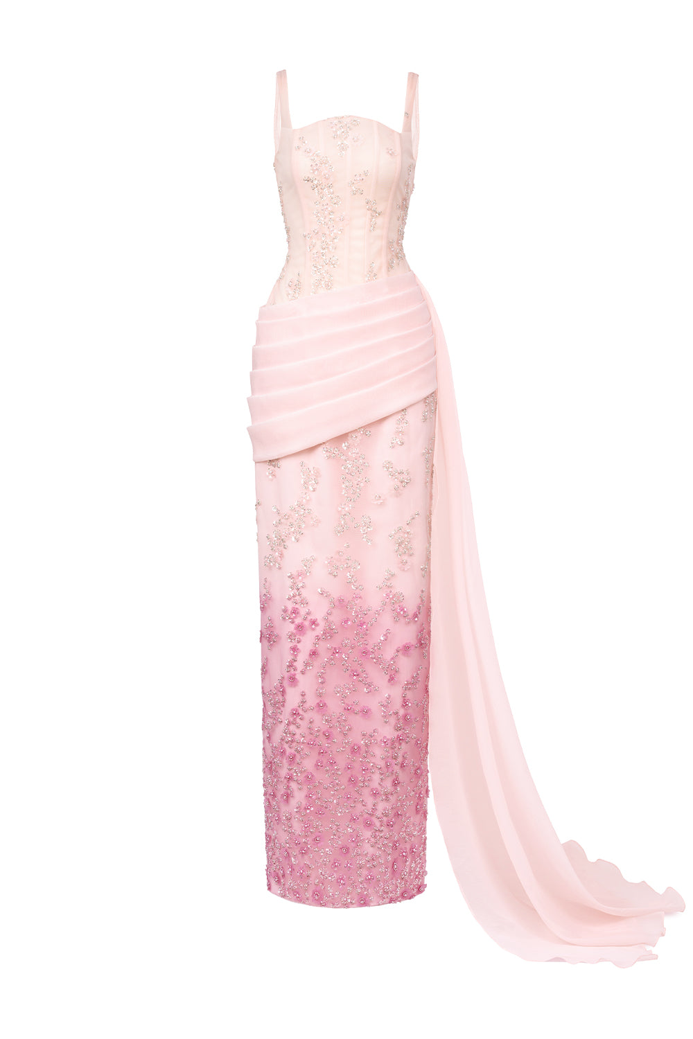 Women's Samara Sheath Corset Waist Polyester Maxi Dress XXS/XS/S/M/L/XL/XXL/3XL/Customize Pink/Light Pink MEAN BLVD Women's Samara Sheath Corset Waist Polyester Maxi Dress XXS/XS/S/M/L/XL/XXL/3XL/Customize Pink/Light Pink MEAN BLVD