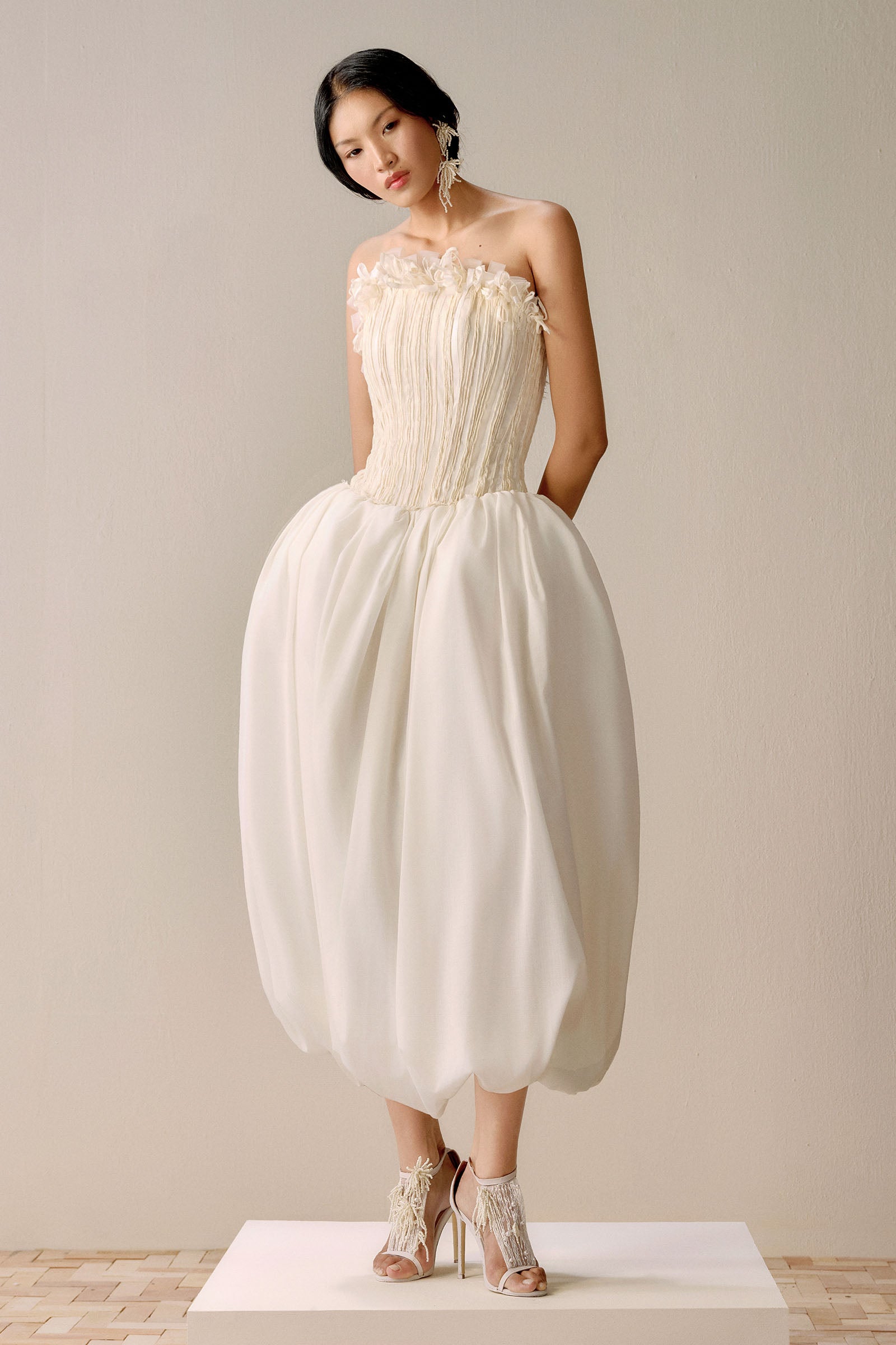 Natalia Bubble Midi Dress - MEAN BLVD
