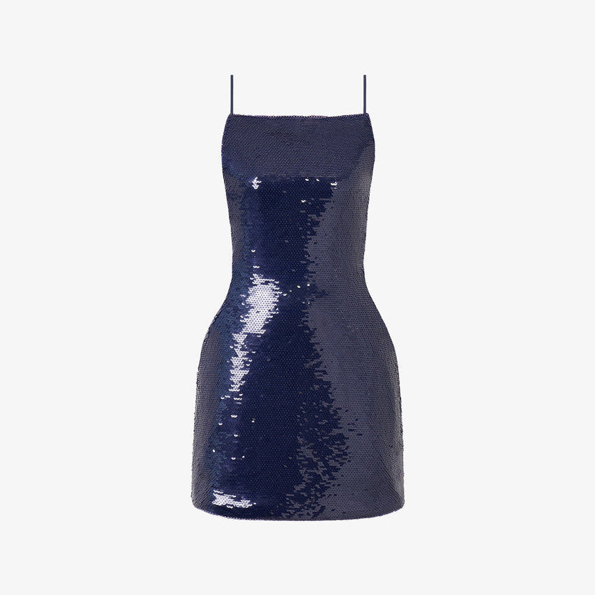 Siren Sequin Lace-Up Mini Dress 2