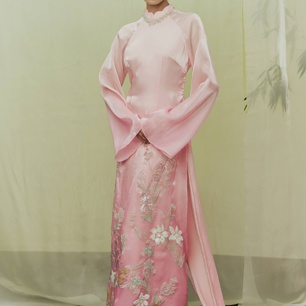Ngu Yen Straight Embroidery Ao Dai Set - MEAN BLVD