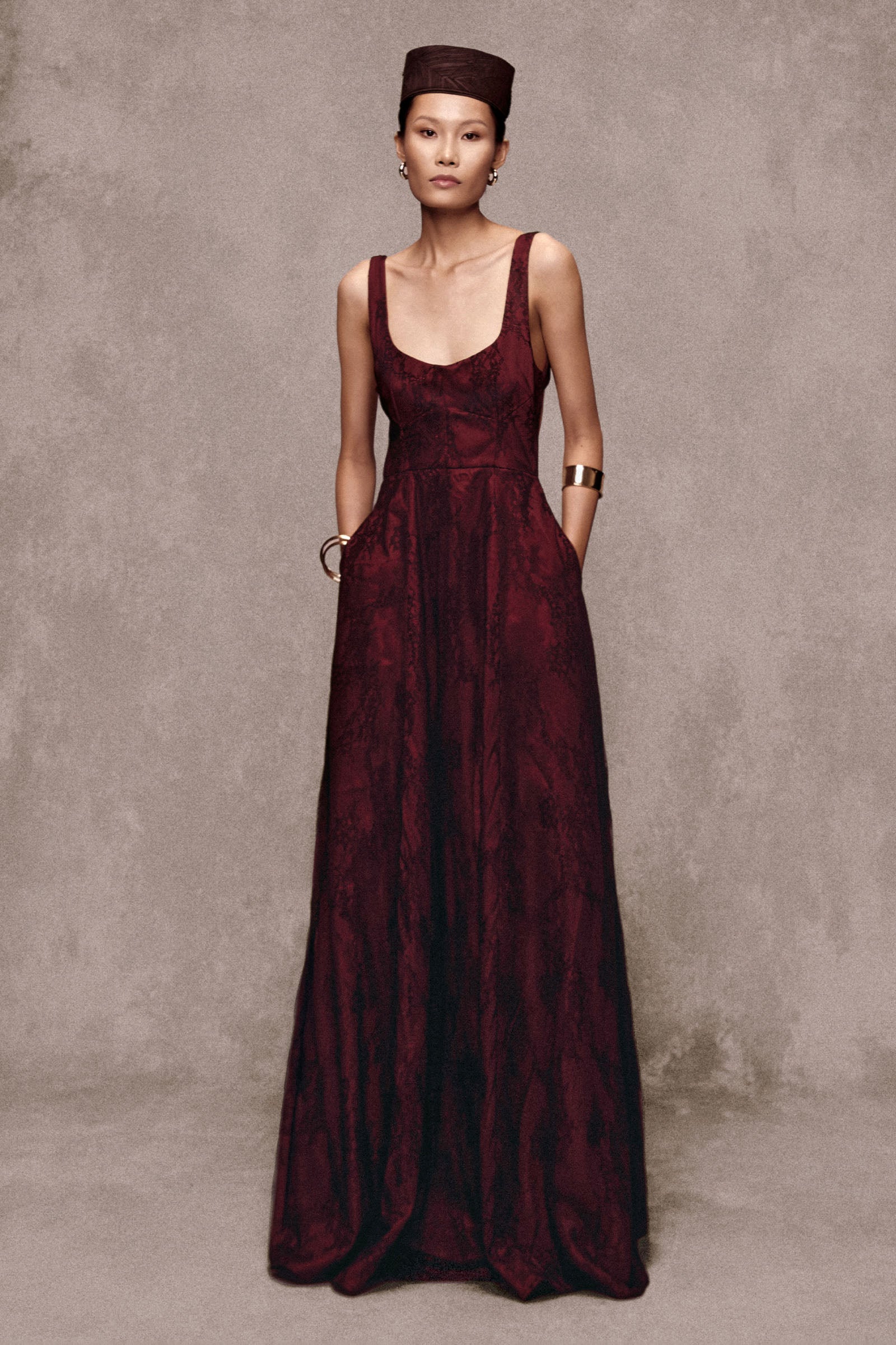 Nha Rong Scoop Neck Maxi Dress - MEAN BLVD