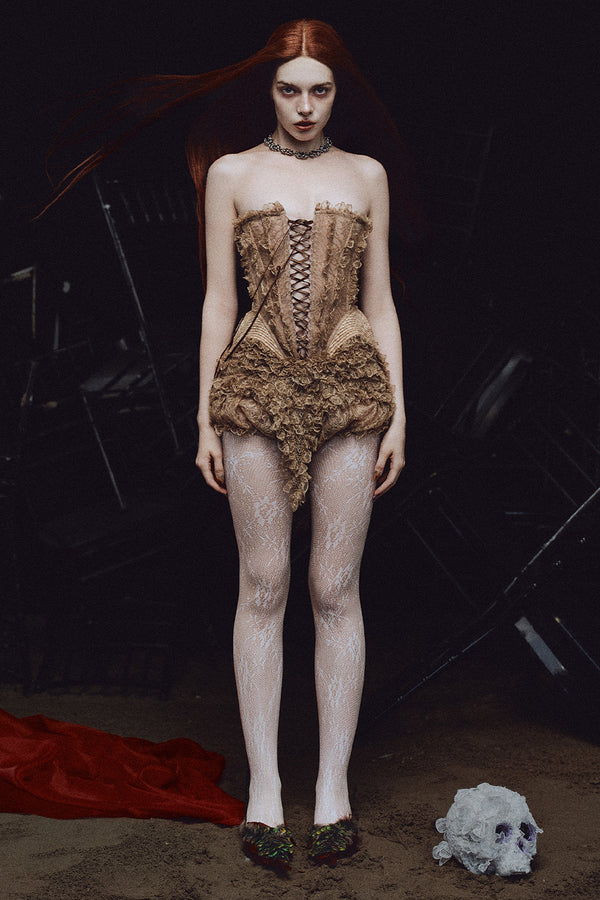 Nightingale Peplum Ruffle Set - MEAN BLVD