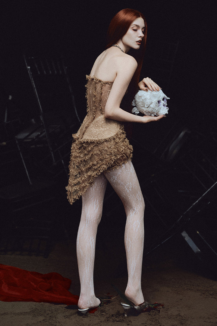 Nightingale Peplum Ruffle Set - MEAN BLVD