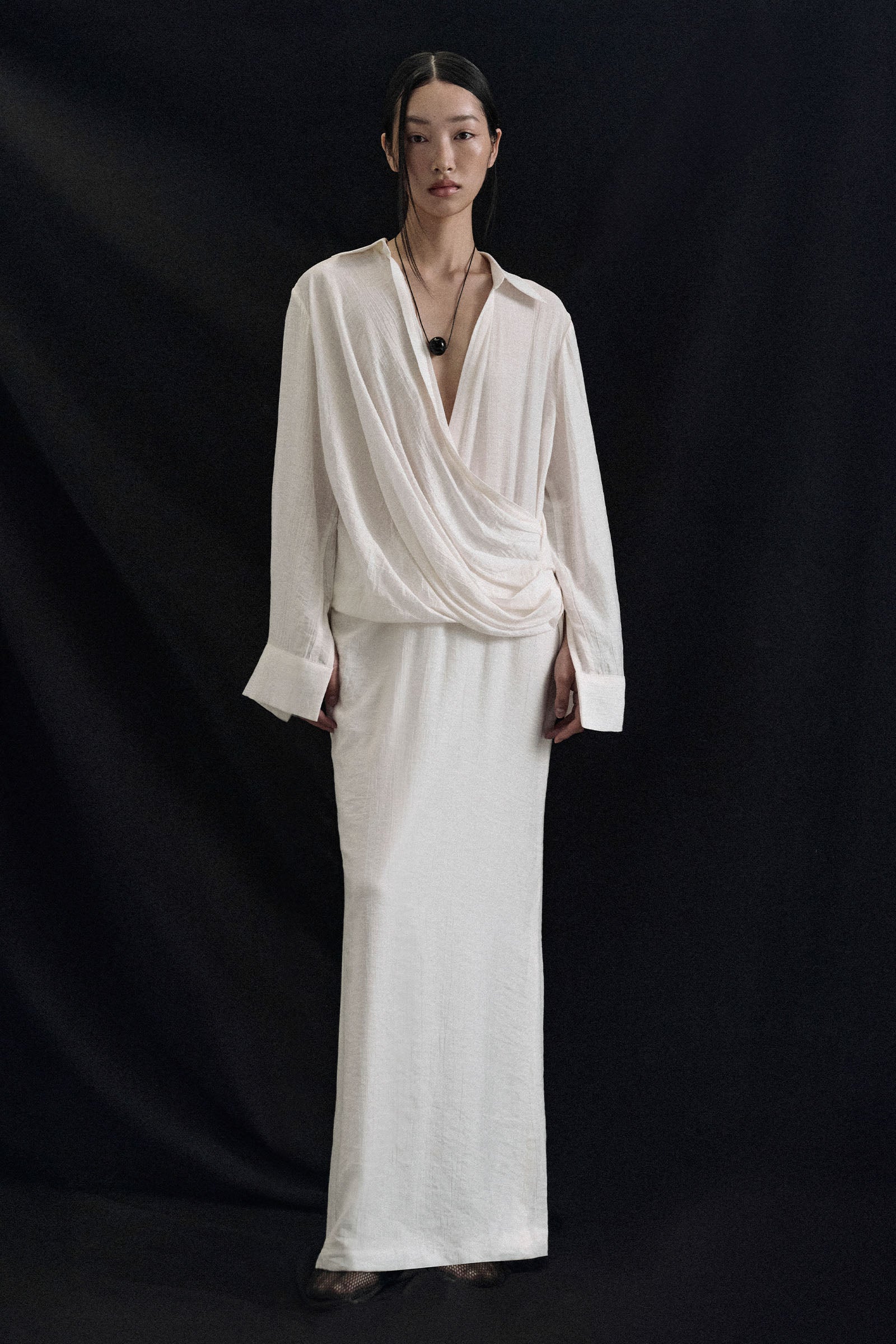 Nima Draped Maxi Dress - MEAN BLVD