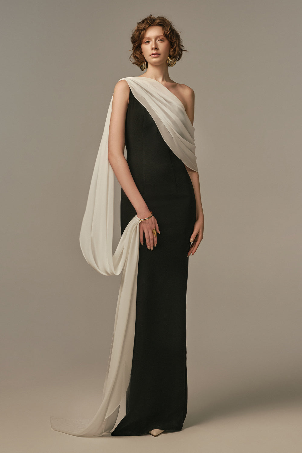 Nocturne One Shoulder Maxi Dress - MEAN BLVD