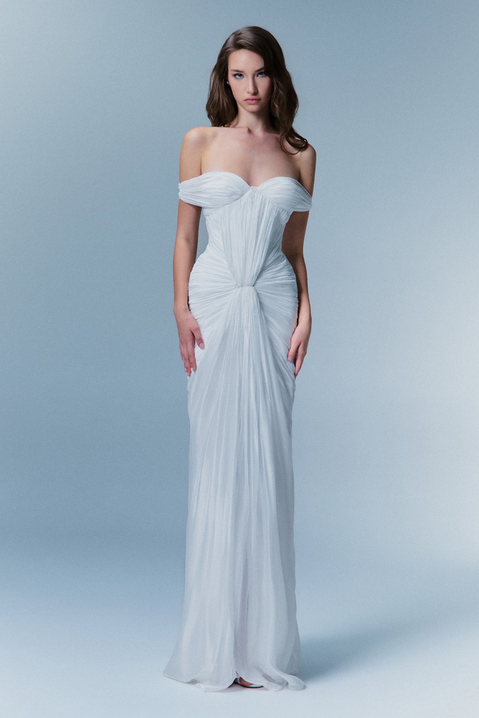 Noelle Ruched Maxi Dress - MEAN BLVD