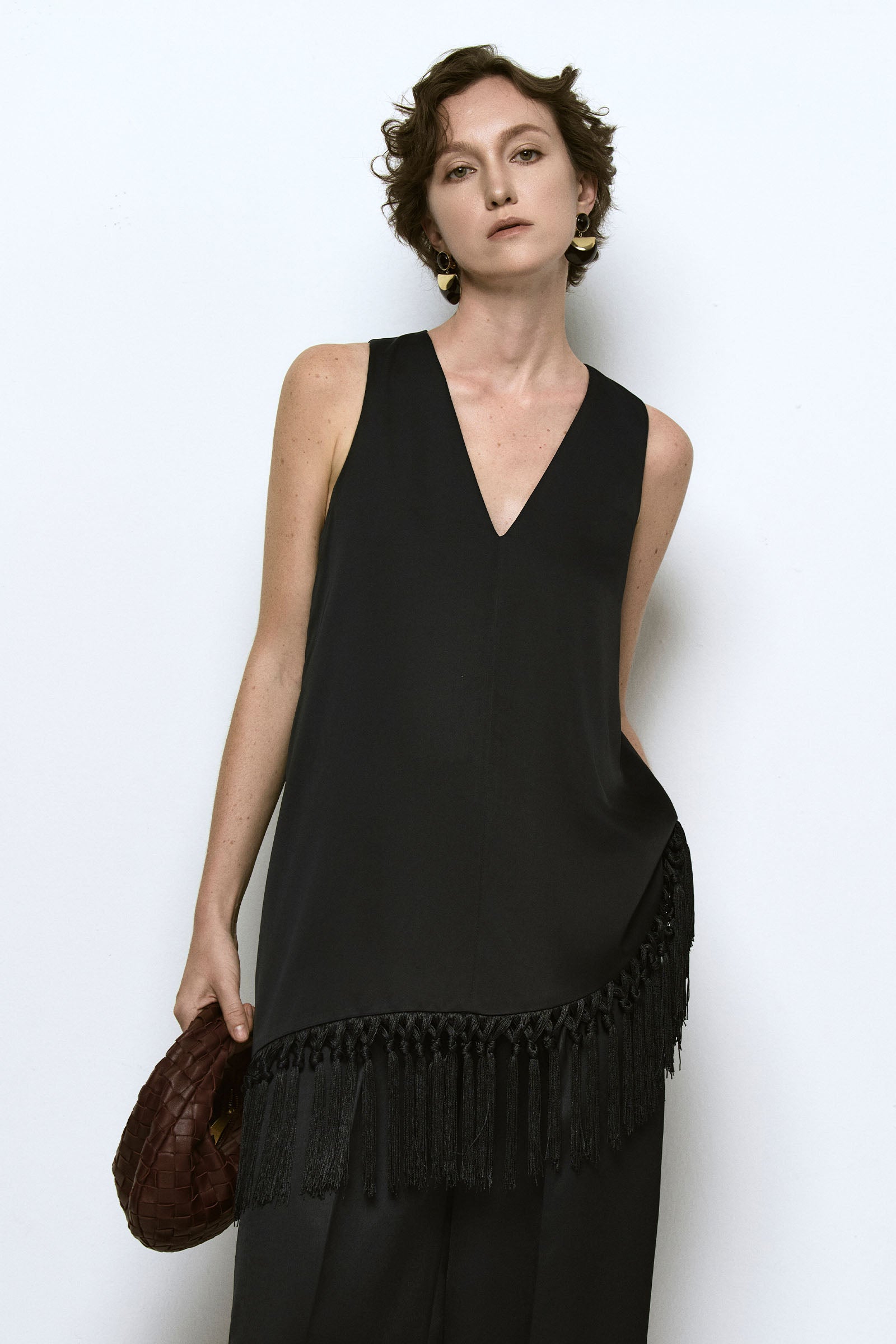 Noir V-Neck Top - MEAN BLVD