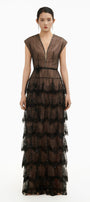 Noiré V-Neck Maxi Dress - MEAN BLVD