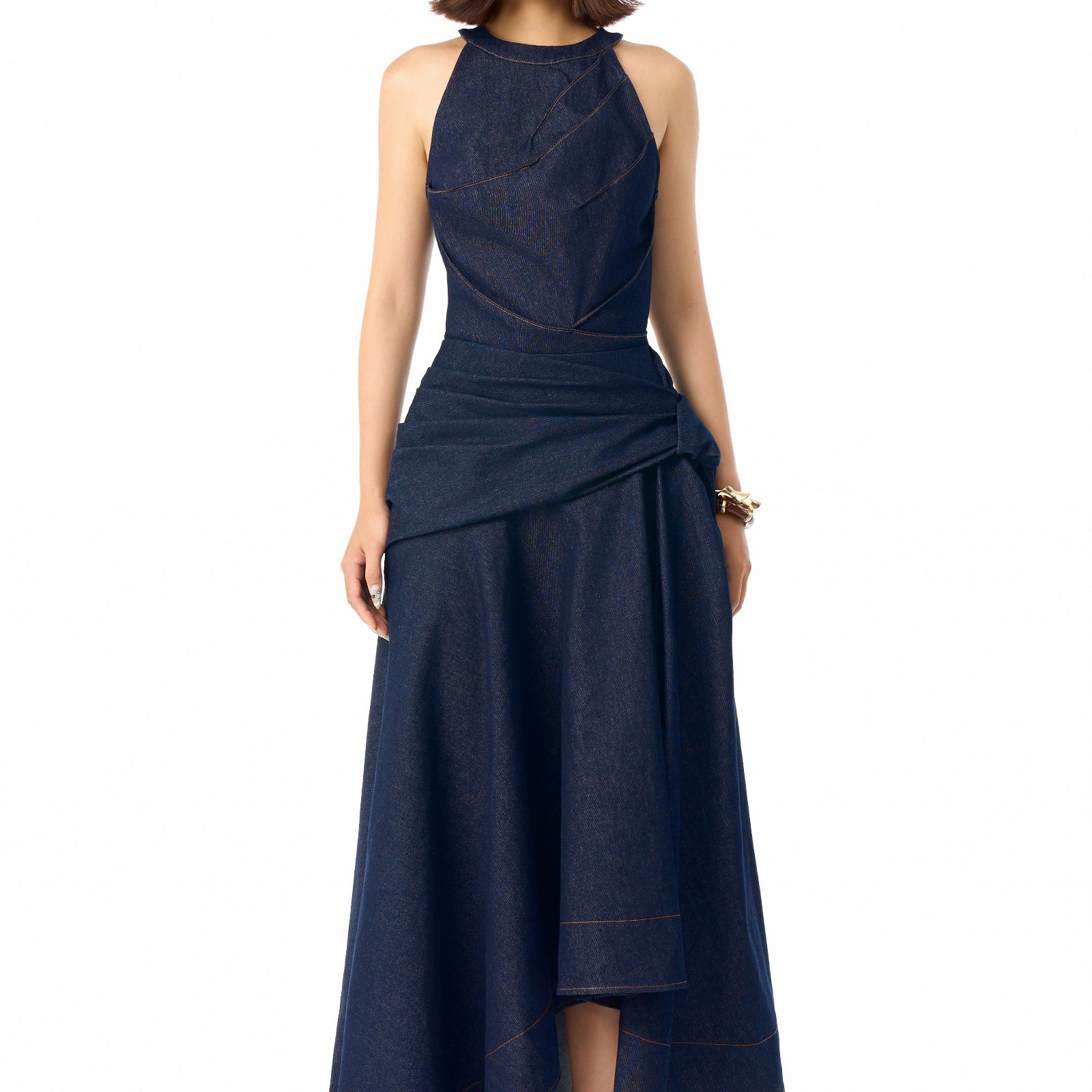 Nola Draped Maxi Dress - MEAN BLVD