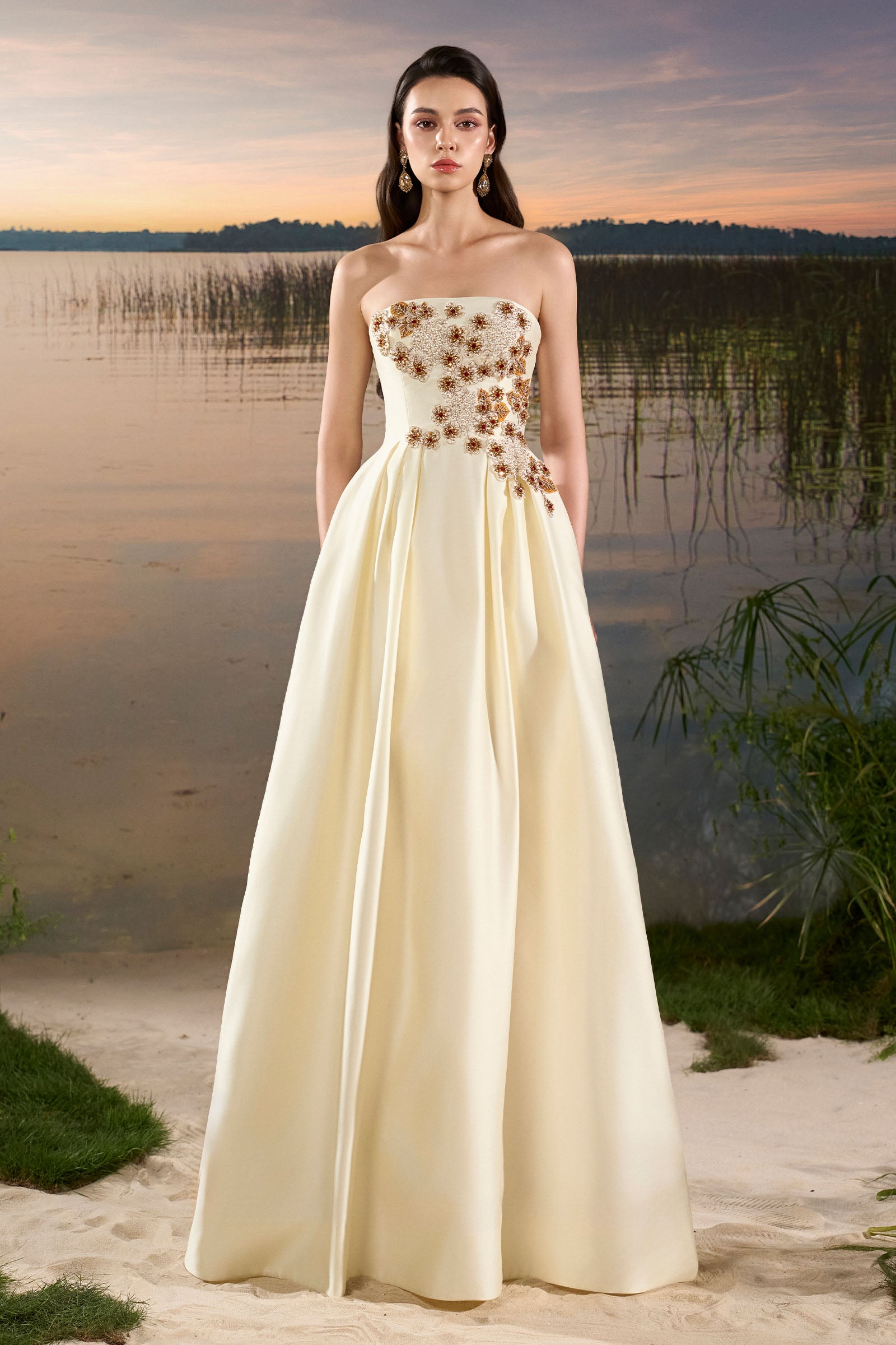 Nore Embroidery Maxi Dress - MEAN BLVD